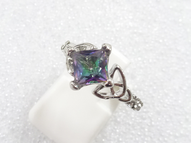 COLORED STONE FASHION RING / JP SIZE 12.5